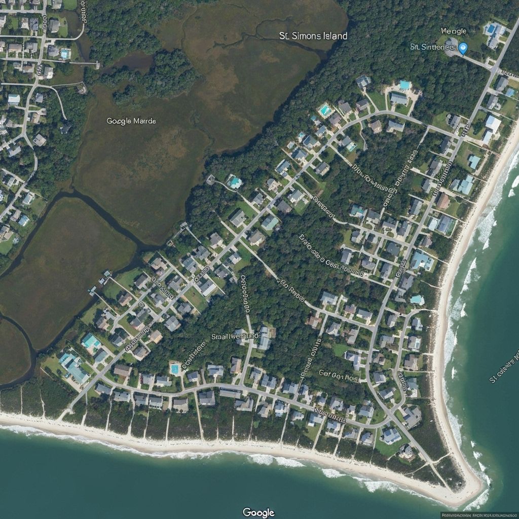 St. Simons Island location map