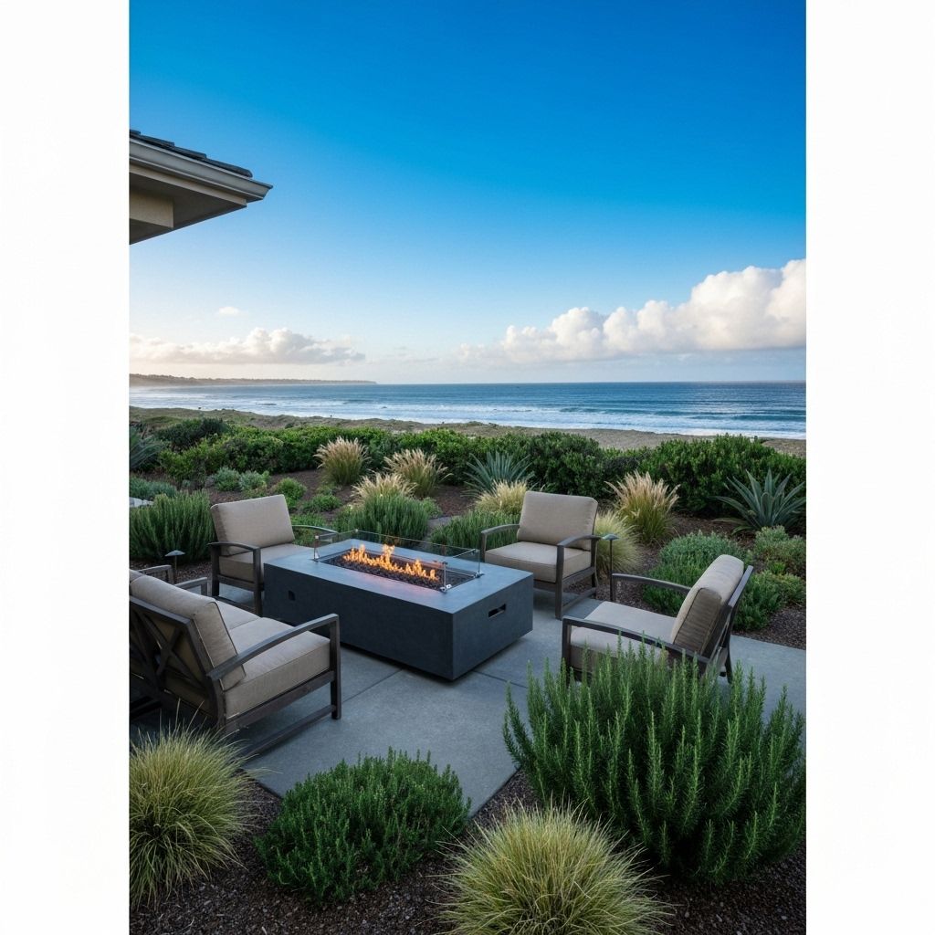 Outdoor seating + fire pit